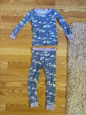 Little Sleepies Purple Unicorn & Cloud Pajama Set